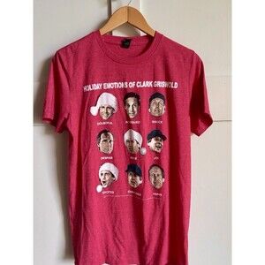 Mens National Lampoon's Christmas Vacation Clark Griswold Soft T-Shirt Sz M